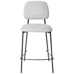 DUETTE - Barkruk Set Van 2 - Lichtgrijs - Kunstlinnen -Leen Bakker Winkel e9031958104b4475958ffe51911d4108