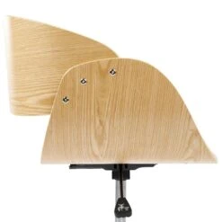 PALATKA - Bureaustoel - Lichthout/Zwart - Kunstleer -Leen Bakker Winkel ea13106943164a9ea4dc6974fc091b40