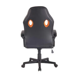 CLP Bureaustoel Elbing Zwart Frame - Kunstleer - Zwart/oranje -Leen Bakker Winkel eccfc57529b44a1ba1130ff85b074d30