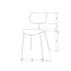 WOOOD LINK EETKAMERSTOEL ZAND - SET VAN 2 17 WOOOD LINK EETKAMERSTOEL ZAND - SET VAN 2 -Leen Bakker Winkel ef7d613da39a4c1b80a789dcace1fe46