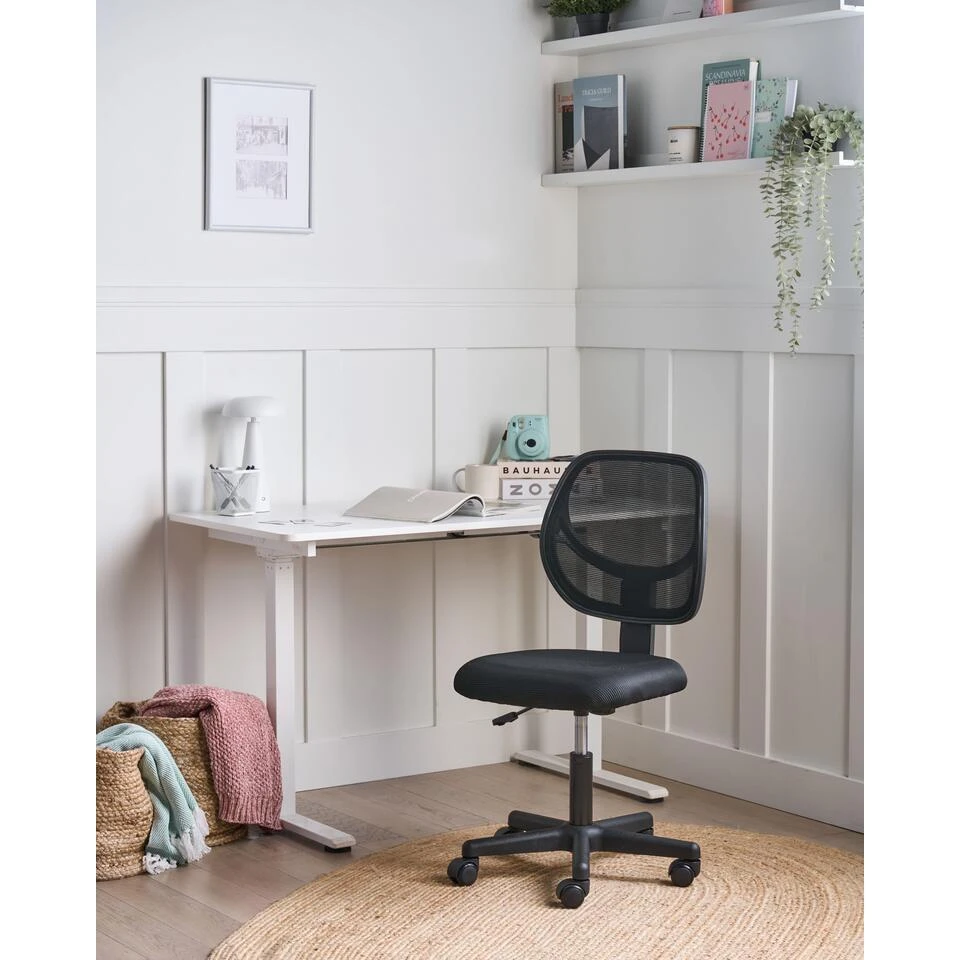 JOYFUL - Bureaustoel - Zwart - Mesh 4 JOYFUL - Bureaustoel - Zwart - Mesh - Afbeelding 2