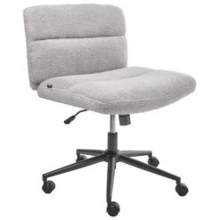 CATLIN - Bureaustoel - Lichtgrijs - Bouclé 18 CATLIN - Bureaustoel - Lichtgrijs - Bouclé -Leen Bakker Winkel f452481954bc4b9bb80d53a959f28edc