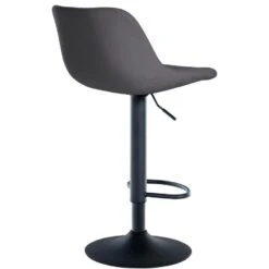 CLP Barkruk Loft Zwart Frame - Fluweel - Donkergrijs -Leen Bakker Winkel f766646822384cde82145ca5a273bf03