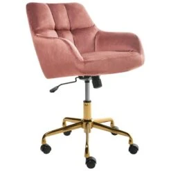 PALMDALE - Bureaustoel - Roze - Fluweel -Leen Bakker Winkel fc6fff8df386496c8621353fd38a6e7f