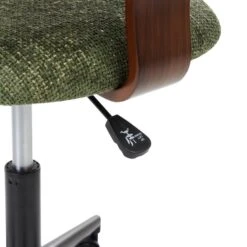 GUNNISON - Bureaustoel - Donkerhout/Groen - Chenille -Leen Bakker Winkel fcad625ddc2745f3868f822f3133ff06