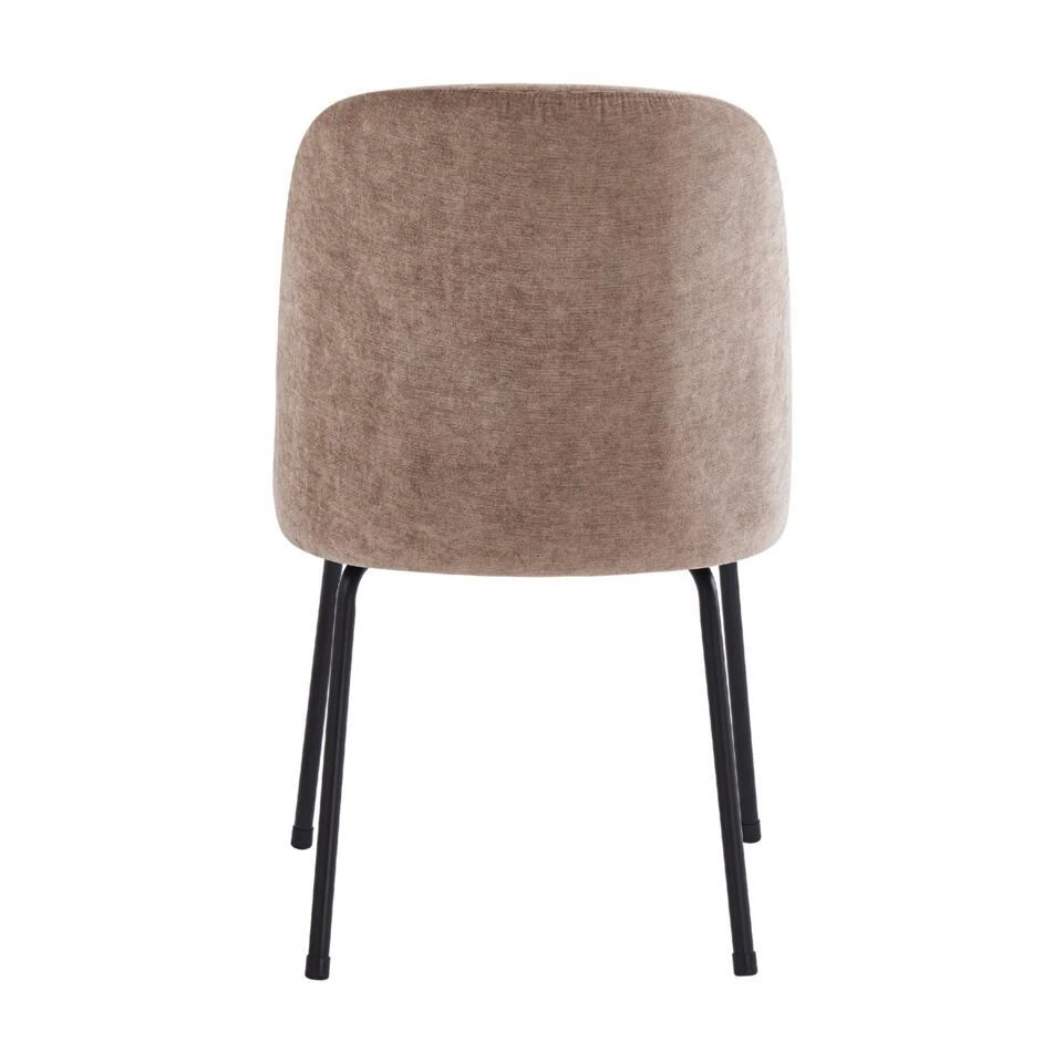 2x Vero Eetkamerstoel Velvet - Taupe 8 2x Vero Eetkamerstoel Velvet - Taupe - Afbeelding 6