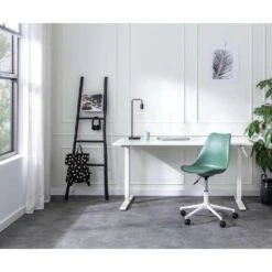 Bureaustoel Senja - Kunststof - Groen - Wit Metaal 7 Bureaustoel Senja - Kunststof - Groen - Wit Metaal -Leen Bakker Winkel sf 11301217 9051